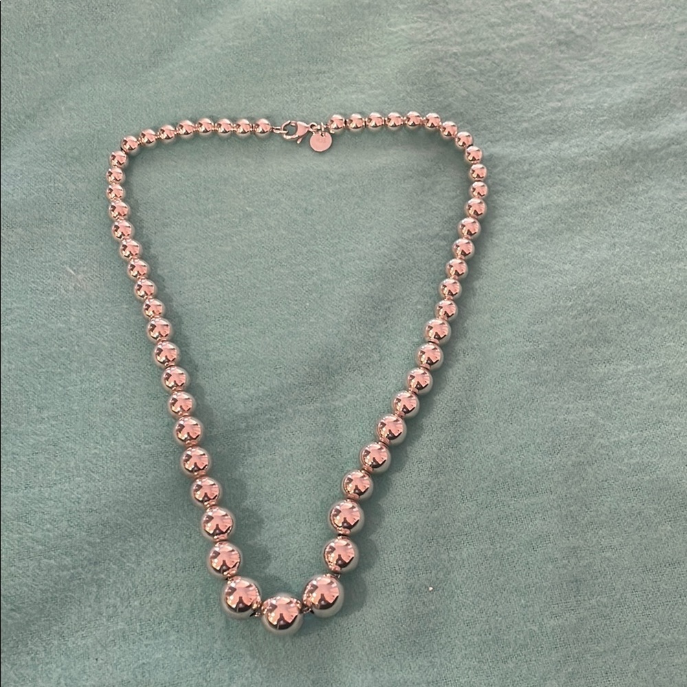 Tiffany & Co‎ graduated Silver Beaded Necklace
